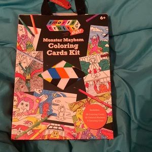 Monster coloring pages kit